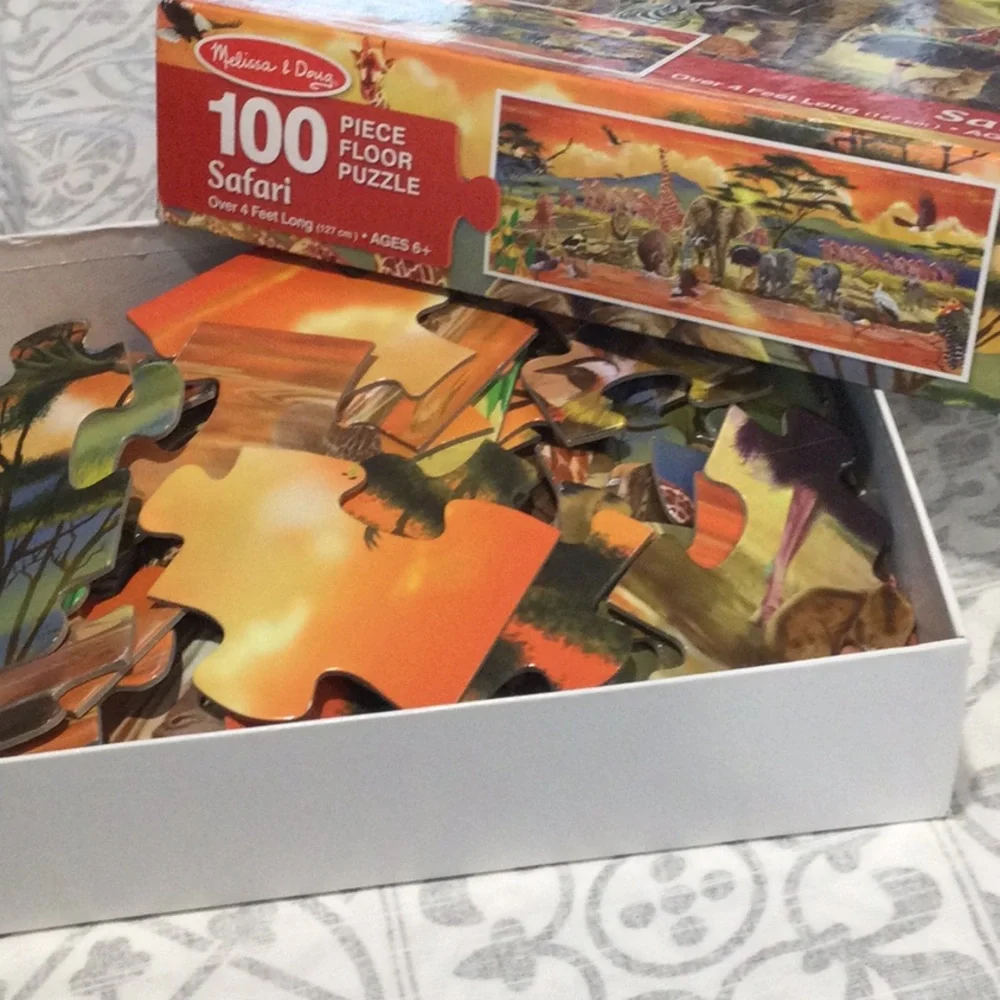 Melissa and Doug 100 piece Safari floor puzzle